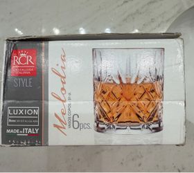 6 New Crystal Tumblers - 10.5 Oz, Still in Box. Priced for Fast Sale!