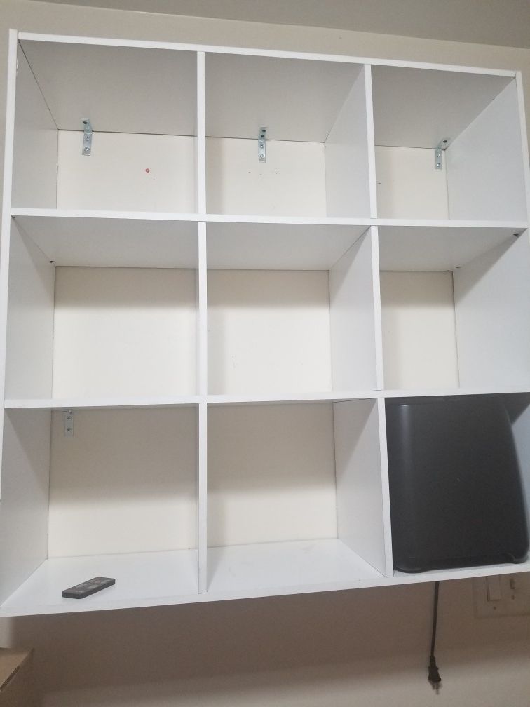 9 square shelving