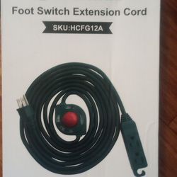 Jewenwils Foot Switch Extension Cord 2pack