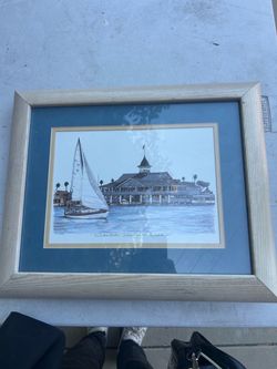 Framed Balboa Pavilion Print, Balboa California