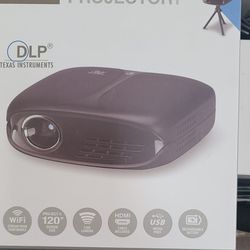 Portable micro projector DLP Texas instruments 1080p Wi-Fi NEW