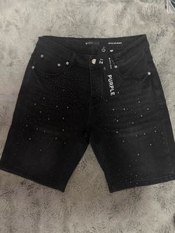 Purple Brand Black Denim Shorts Size 36
