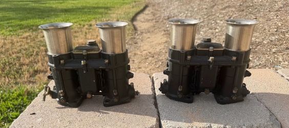 Genuine Italian-made 48 IDA Weber dual carburetors