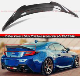 V style carbon fiber spoiler 22+ BRZ/GR86