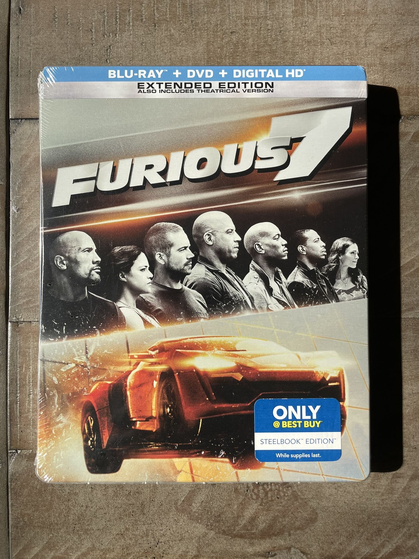 Furious 7 (Steelbook) (Blu-ray + DVD + Digital HD)