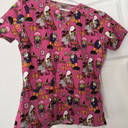 Like new Halloween theme scrub top size S.if posted it’s available,only reach out for pick up