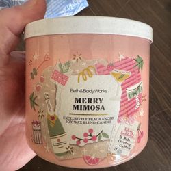 Bath And Body Works Candle Merry Mimosa 