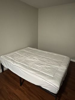 MUST GO 9/15 : Full Mattress and Topper with Wire Framw