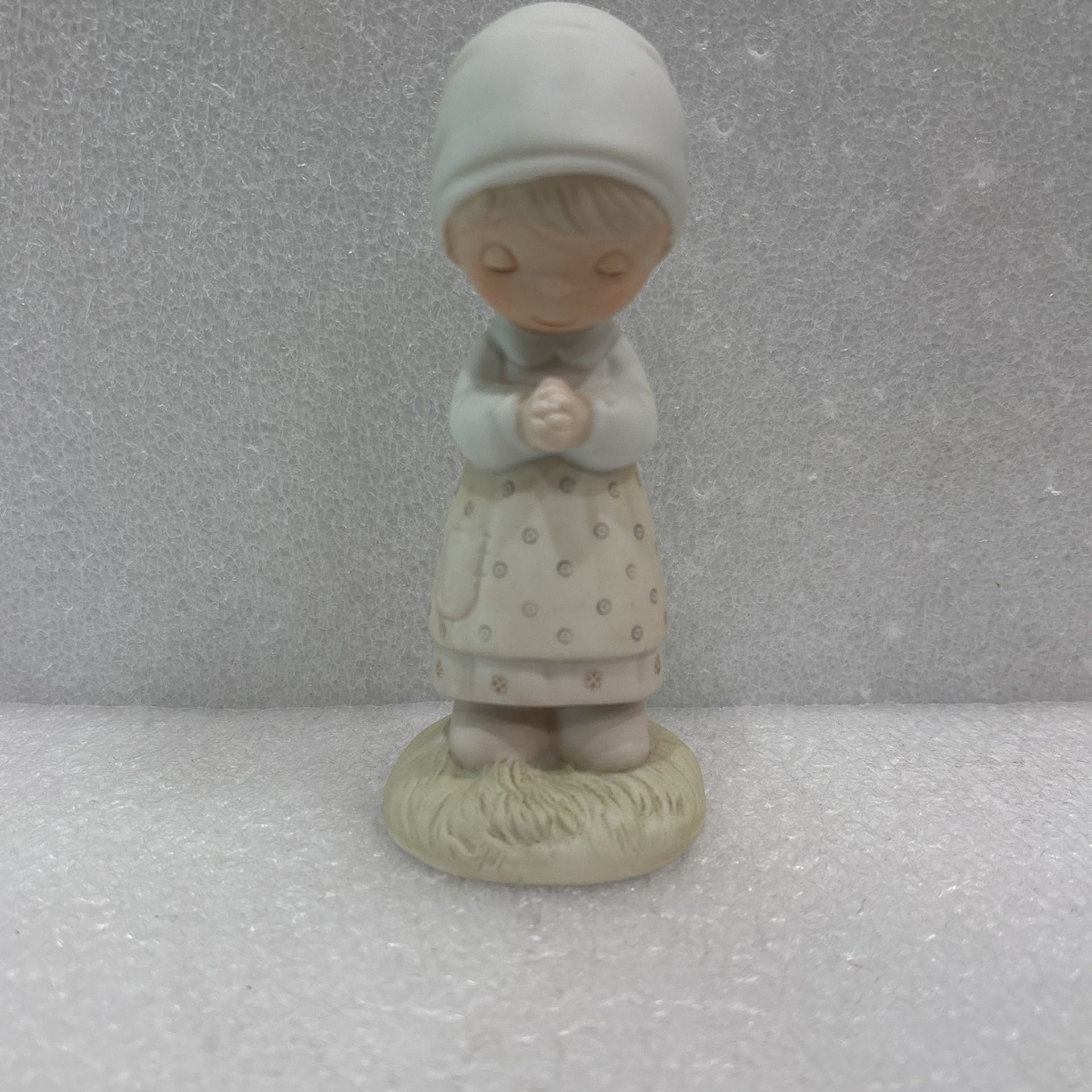 Precious moment vintage figure thanking him for you