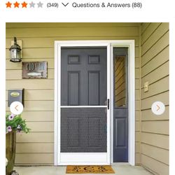 30”x80” screen door White or Bronze 