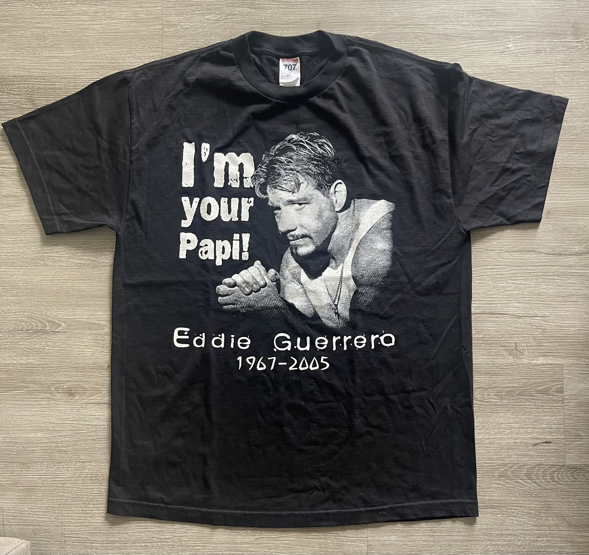 Y2K 2005 WWF WWE Eddie Guerrero I’m Your Papi Shirt Men’s Size Large 707 Tag