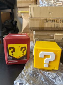Mario Bros Mini Question Block Night Light with game sounds - USB-C LED