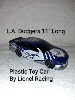 11" Long L.A.Dodgers Plastic Toy Car By Lionel Racing