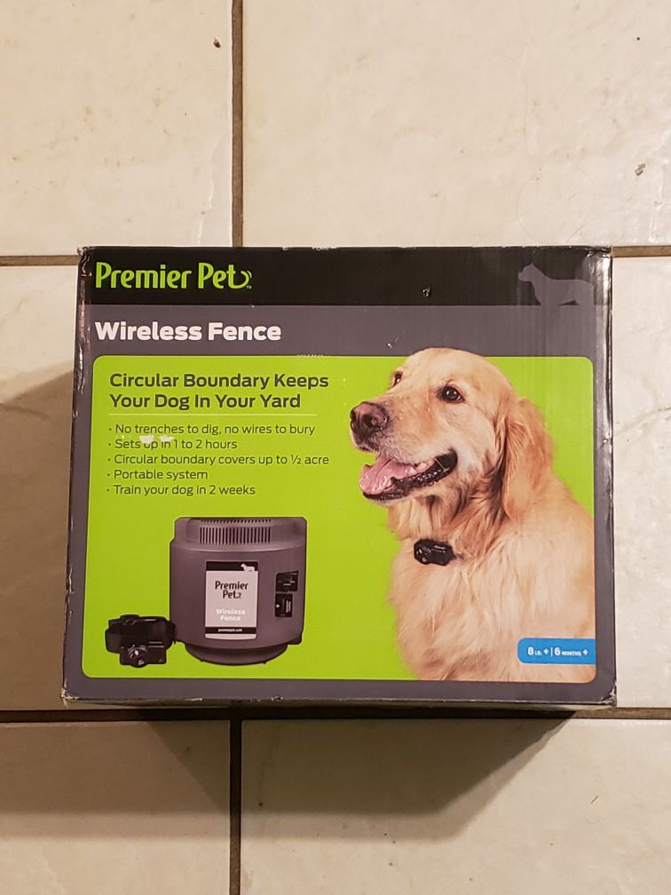 Premier pet wireless fence shock dog collar