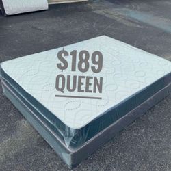 NEW Mattress Queen Size Regular With Box Spring // Offer  🚚