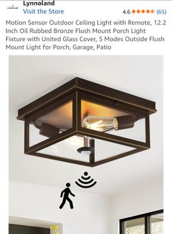Motion Sensor Outdoor Ceiling Light