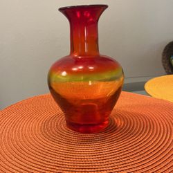 A Signed Blenko Glass Vase