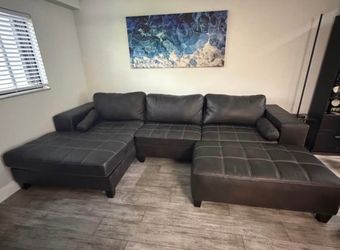 Sofa with ottoman