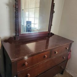 Antique Cherry Wood Dresser