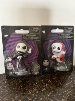2 Nightmare Before Christmas Mini Figures 2023 - Santa Jack & Jack Skellington - New!