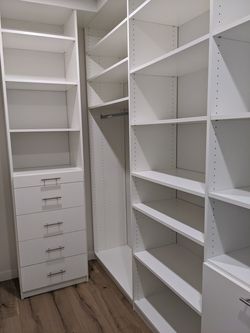 Closets and cabinets