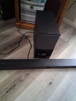 Sony sound bar and subwolfer