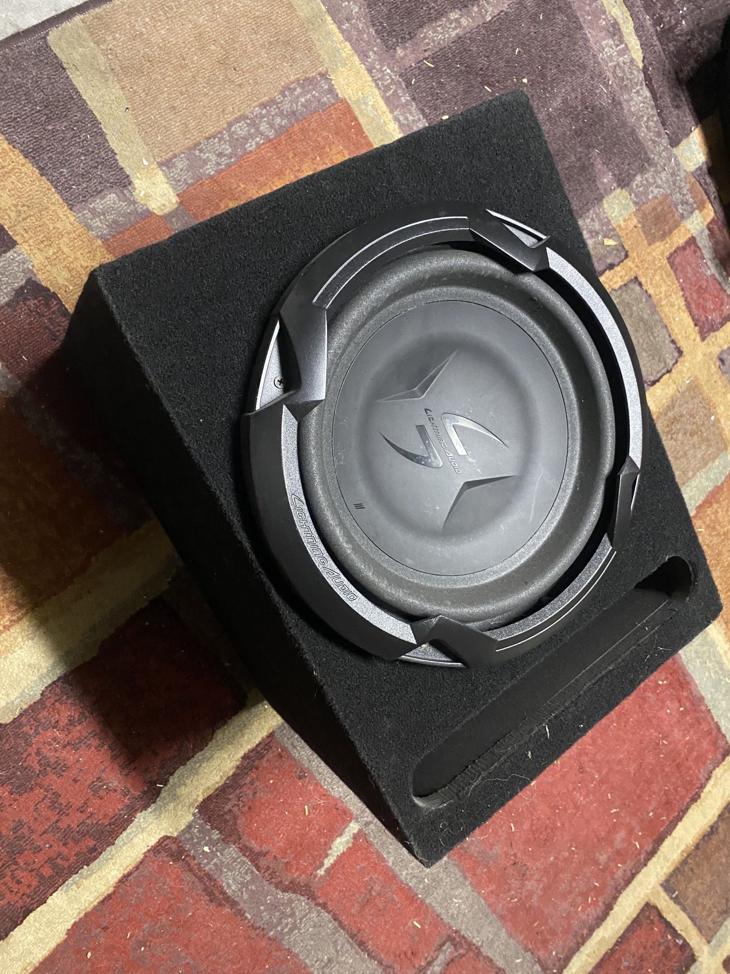 Lightning Audio Subwoofer 12” Car Sub And Sub Enclosure