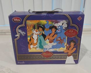 Disney Store 64-Piece Aladdin Jigsaw Puzzle 19.3"×22.4"