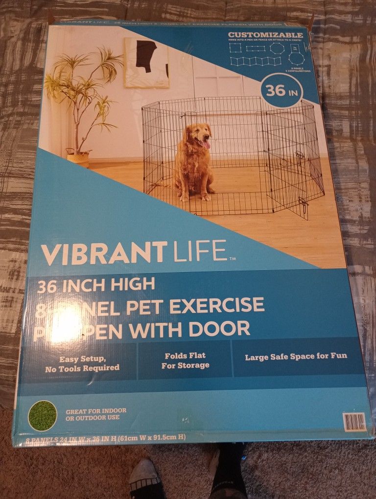 8 Panel Dog Playpen