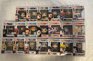 Anime & Marvel Funko Pop Collection Lot – Naruto, Dragon Ball Z, Marvel, Dexter & More