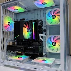 Ryzen 5 RTX 5060 White Lian Li RGB Gaming PC
