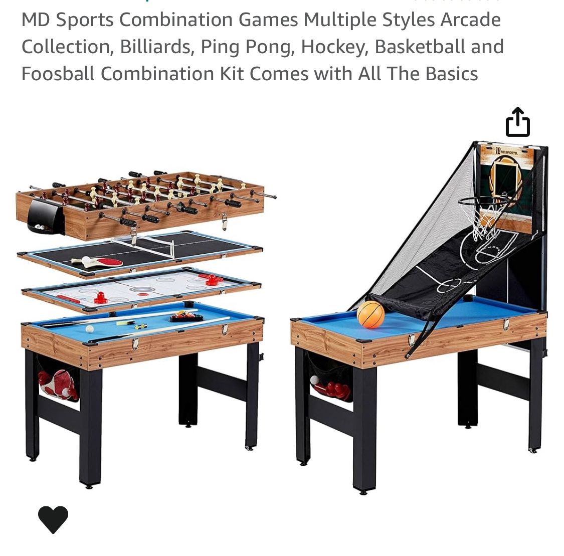 5 In 1 Multi Game Table