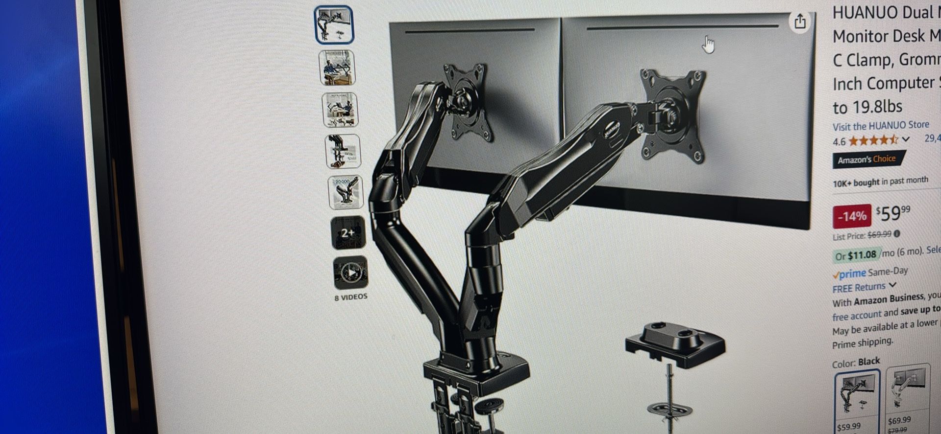 Dual Monitor Stand 13”-32” Screens