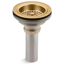 BARGAIN! Kohler Duostrainer Sink Strainer - Brushed Moderne Brass (8801-2MB) $55