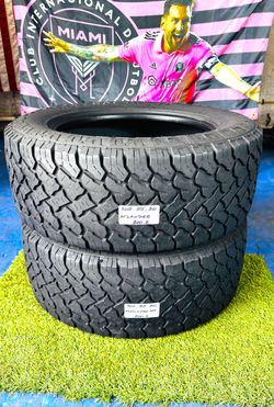 🇺🇸 2 USED TIRES LT305/55R20 ATLANDER MUD CLAW BOSS GRIPPER M/T USED TIRES 305 55 20