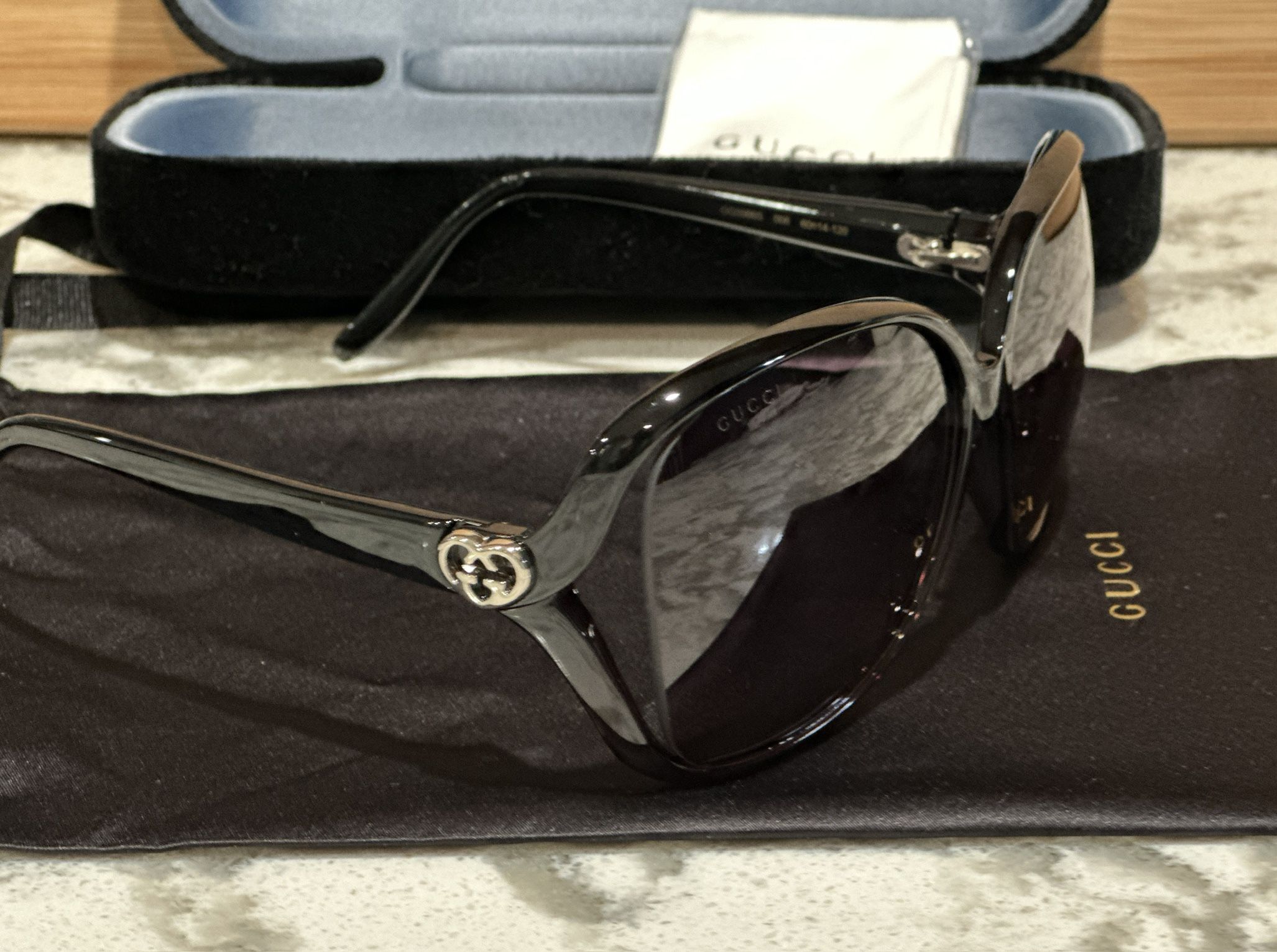 Gucci Black Butterfly Sunglasses