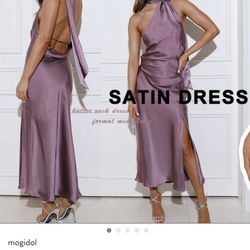 New small satin dress small