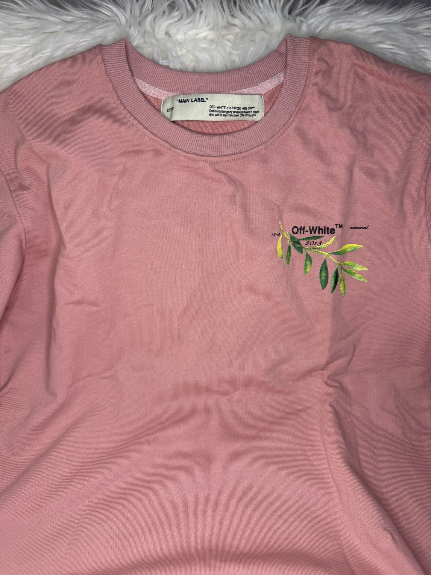 Pink Off White Crewneck