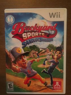 Nintendo Wii backyard sports sandlot sluggers