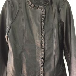 NWT EMPORIO & CO LEATHER WOMEN'S JACKET SIZE LARGE