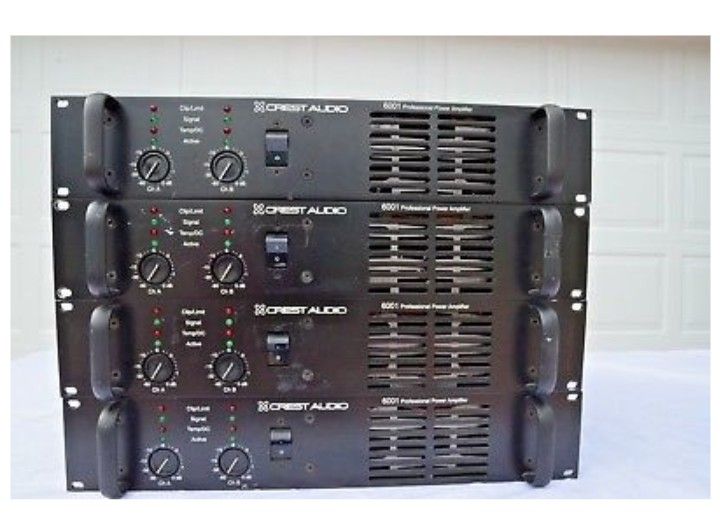 Crest Audio 6001 Professional power amplifier *one*