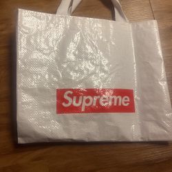 Red Supreme Box Logo Bag 