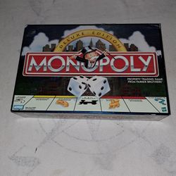 Monopoly Deluxe Edition Board Game In Excellent New Condition (Is Complete Nothing Missing)