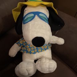Cedar Fair Peanuts VERY SOFT SNOOPY DOG 15" Plush STUFFED ANIMAL Toy