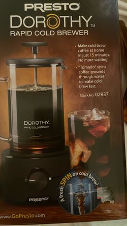Presto  Dorothy Rapid Cold Brewer Coffee Maker New In Box 