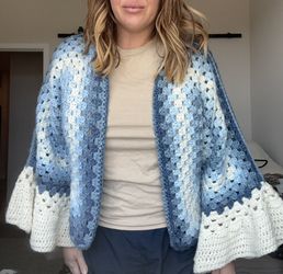 Crochet Bell Sleeve Cardigan