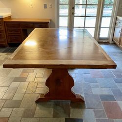 🌿 MID-CENTURY COTTAGE TABLE - Pottery Barn Style - Farmhouse/Eclectic/Vintage - Extender/Leaf, Dining, Kitchen, Family Dinner Table