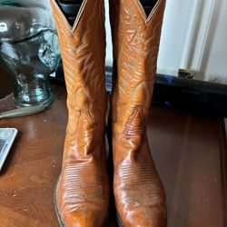 Vintage Tony Lama Cowboy Boots Men’s 9 1/2D Leather Western Rodeo Style 6358