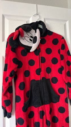 halloween Minnie Mousep Ladybug Fleece onesie size Adult XS