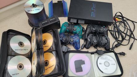 Original PLAYSTATION 2 PS2 With Controllers, Swap Magic & Games